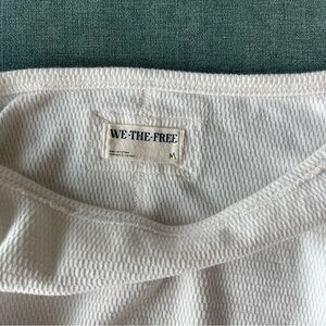 We The Free Women's Oversized White Sweater Medium